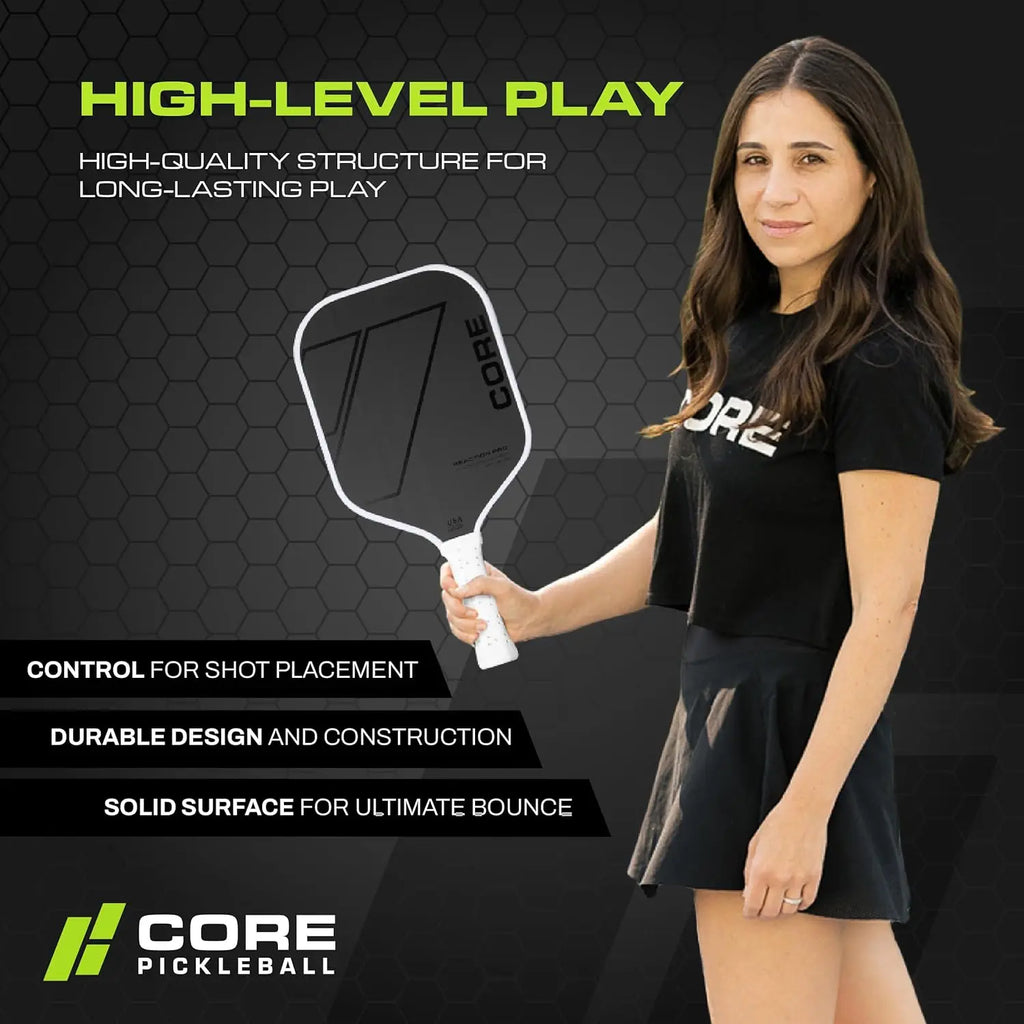 Cushioned Grip & Superior Spin Carbon Fiber Paddle