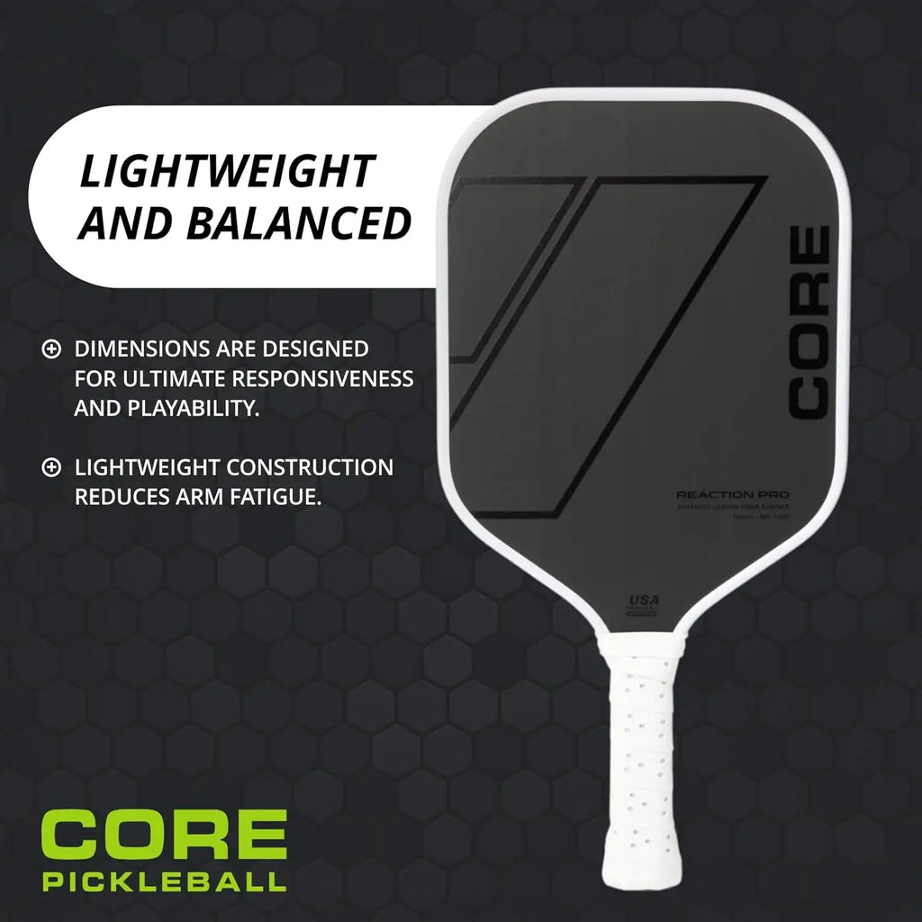 Cushioned Grip & Superior Spin Carbon Fiber Paddle