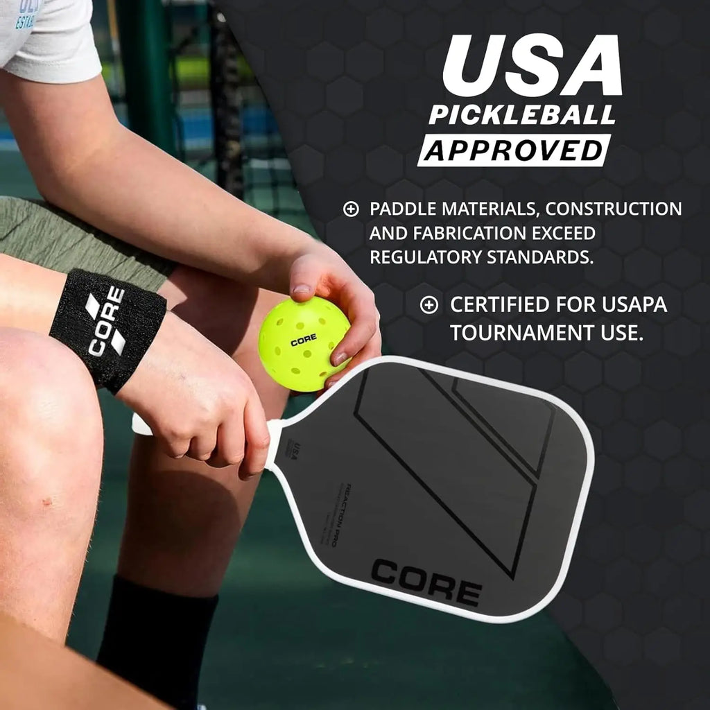 Cushioned Grip & Superior Spin Carbon Fiber Paddle